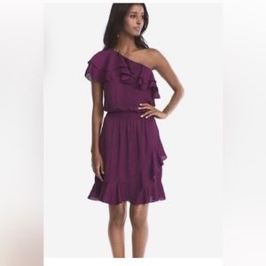 White House Black market one shouldered dress. Size 10. NWOT.